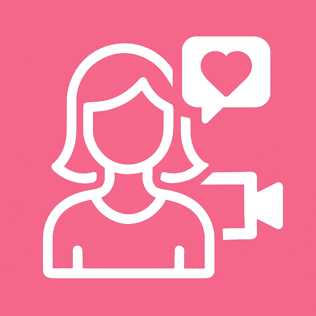 content-creator-icon-in-pink-color