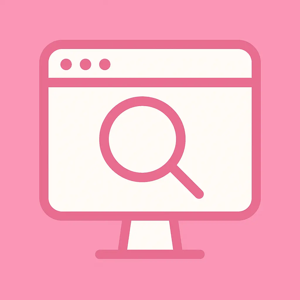 seo-icon-in-pink-color